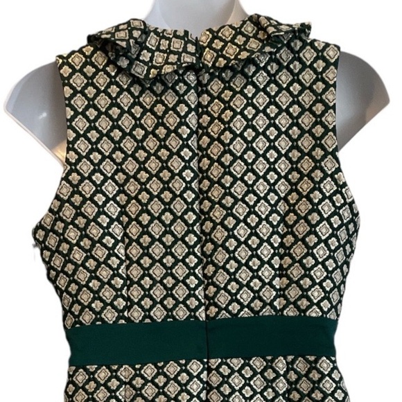 Modcloth X Anna Sui Collaboration Green & Gold Dress. New with tags. Size 14 - Picture 7 of 14